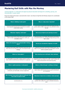 Free Ball Skills Flashcards | Year 5 Core | BookFlik
