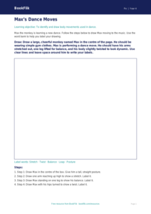 Free Dance Drawing Sheet | Year 4 Supported | BookFlik