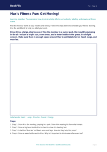 Free Fitness Drawing Sheet | Year 4 Supported | BookFlik