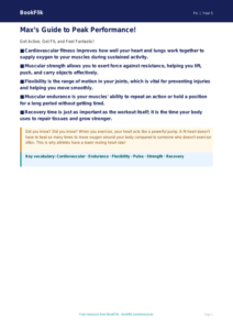 Free Fitness Poster | Year 5 Core | BookFlik