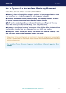 Free Gymnastics Poster | Year 5 Core | BookFlik