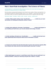 Free Health And Fitness Activity Sheet | Year 4 Greater Depth | BookFlik