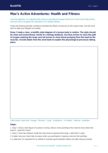 Free Health And Fitness Drawing Sheet | Year 4 Greater Depth | BookFlik