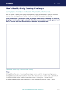 Free Health And Fitness Drawing Sheet | Year 4 Supported | BookFlik