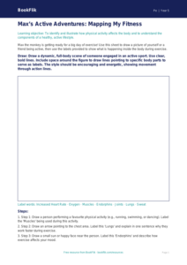 Free Health And Fitness Drawing Sheet | Year 5 Core | BookFlik