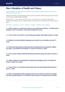 Free Health And Fitness Quiz | Year 5 Core | BookFlik