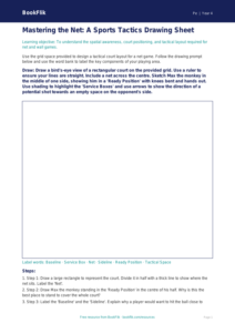 Free Net And Wall Games Drawing Sheet | Year 4 Greater Depth | BookFlik