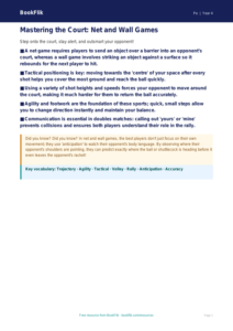 Free Net And Wall Games Poster | Year 4 Greater Depth | BookFlik