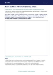 Free Outdoor Adventures Drawing Sheet | Year 4 Supported | BookFlik