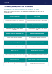 Free Swimming Flashcards | Year 4 Supported | BookFlik