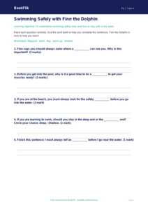 Free Swimming Worksheet | Year 4 Supported | BookFlik