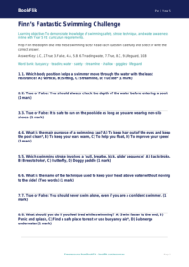 Free Swimming Quiz | Year 5 Core | BookFlik