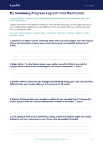 Free Swimming Lesson Worksheet | Year 5 Core | BookFlik