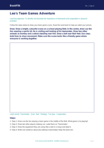 Free Team Games Drawing Sheet | Year 4 Supported | BookFlik