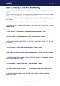Free Team Games Quiz | Year 4 Supported | BookFlik