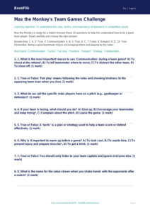 Free Team Games Quiz | Year 5 Core | BookFlik