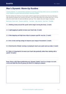 Free Warm Up Activity Sheet | Year 5 Core | BookFlik