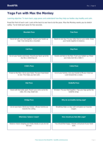Free Yoga Flashcards | Year 4 Supported | BookFlik