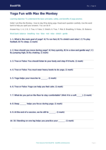 Free Yoga Quiz | Year 4 Supported | BookFlik