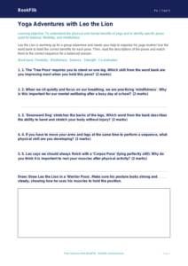 Free Yoga Activity Sheet | Year 5 Core | BookFlik