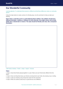 Free Diversity And Inclusion Drawing Sheet | Year 4 Supported | BookFlik