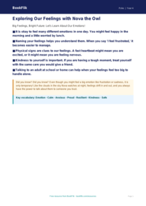 Free Feelings Poster | Year 4 Supported | BookFlik