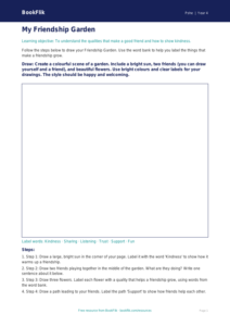 Free Friendship Drawing Sheet | Year 4 Supported | BookFlik