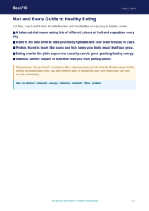 Free Healthy Eating Poster | Year 4 Supported | BookFlik