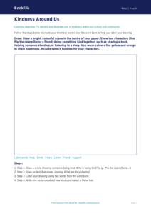 Free Kindness Drawing Sheet | Year 4 Supported | BookFlik
