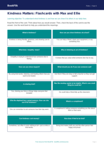 Free Kindness Flashcards | Year 4 Supported | BookFlik