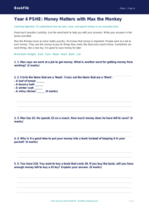 Free Money Assessment | Year 4 Supported | BookFlik