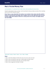 Free Money Drawing Sheet | Year 4 Supported | BookFlik