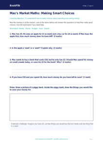 Free Money Worksheet | Year 4 Supported | BookFlik
