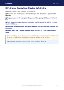 Free Online Safety Poster | EYFS Core | BookFlik