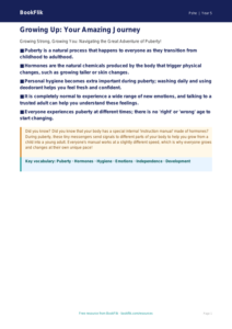 Free Puberty Poster | Year 5 Core | BookFlik