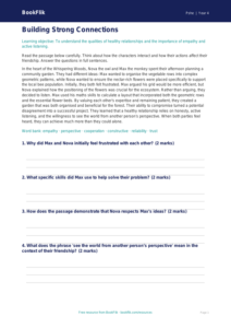 Free Relationships Comprehension | Year 4 Greater Depth | BookFlik