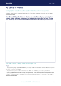 Free Relationships Drawing Sheet | Year 4 Supported | BookFlik