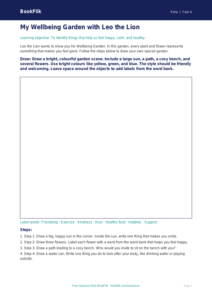 Free Wellbeing Drawing Sheet | Year 4 Supported | BookFlik