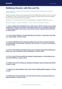 Free Wellbeing Quiz | Year 5 Core | BookFlik