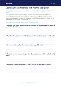 Free Buddhism Worksheet | EYFS Core | BookFlik