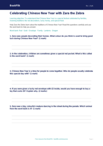 Free Chinese New Year Worksheet | EYFS Core | BookFlik