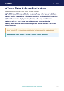 Free Christmas Poster | Year 4 Supported | BookFlik