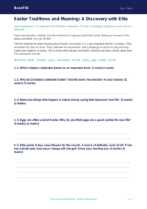 Free Easter Assessment | Year 4 Supported | BookFlik
