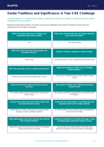 Free Easter Flashcards | Year 4 Greater Depth | BookFlik