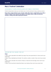 Free Festivals Drawing Sheet | Year 4 Supported | BookFlik