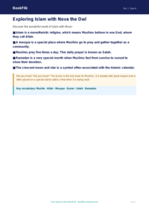 Free Islam Poster | Year 4 Supported | BookFlik