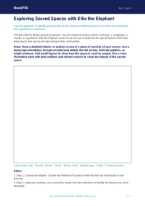 Free Places Of Worship Drawing Sheet | Year 4 Greater Depth | BookFlik