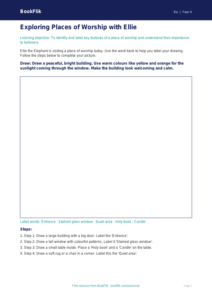 Free Places Of Worship Drawing Sheet | Year 4 Supported | BookFlik