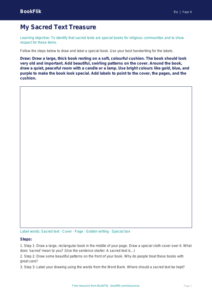 Free Sacred Texts Drawing Sheet | Year 4 Supported | BookFlik