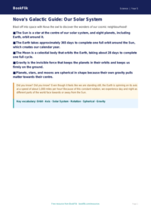 Free Earth And Space Poster | Year 5 Core | BookFlik